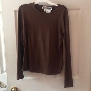 Brown knit top